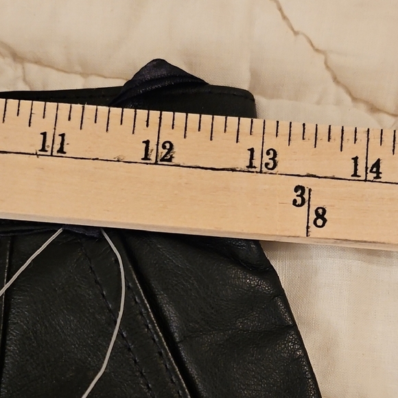 Lady France Genuine Black Leather Skirt- Size 6 - Picture 7 of 9